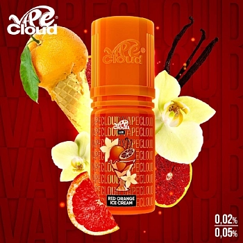 Жидкость для ЭСДН Vape Cloud LUX SALT Red Orange Ice Cream 30мл 20мг.